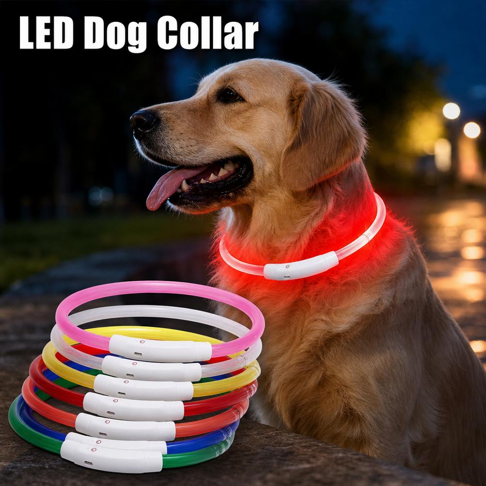 Tech Dog Accessories - Светящийся ошейник для собак, водонепроницаемый LED-ошейник