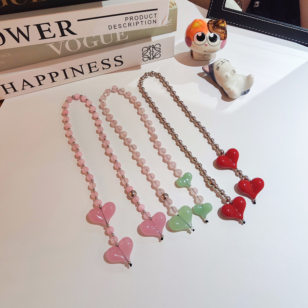 Y2K Tech Accessories - HERLOOK Big Love Heart Сумка Подвески