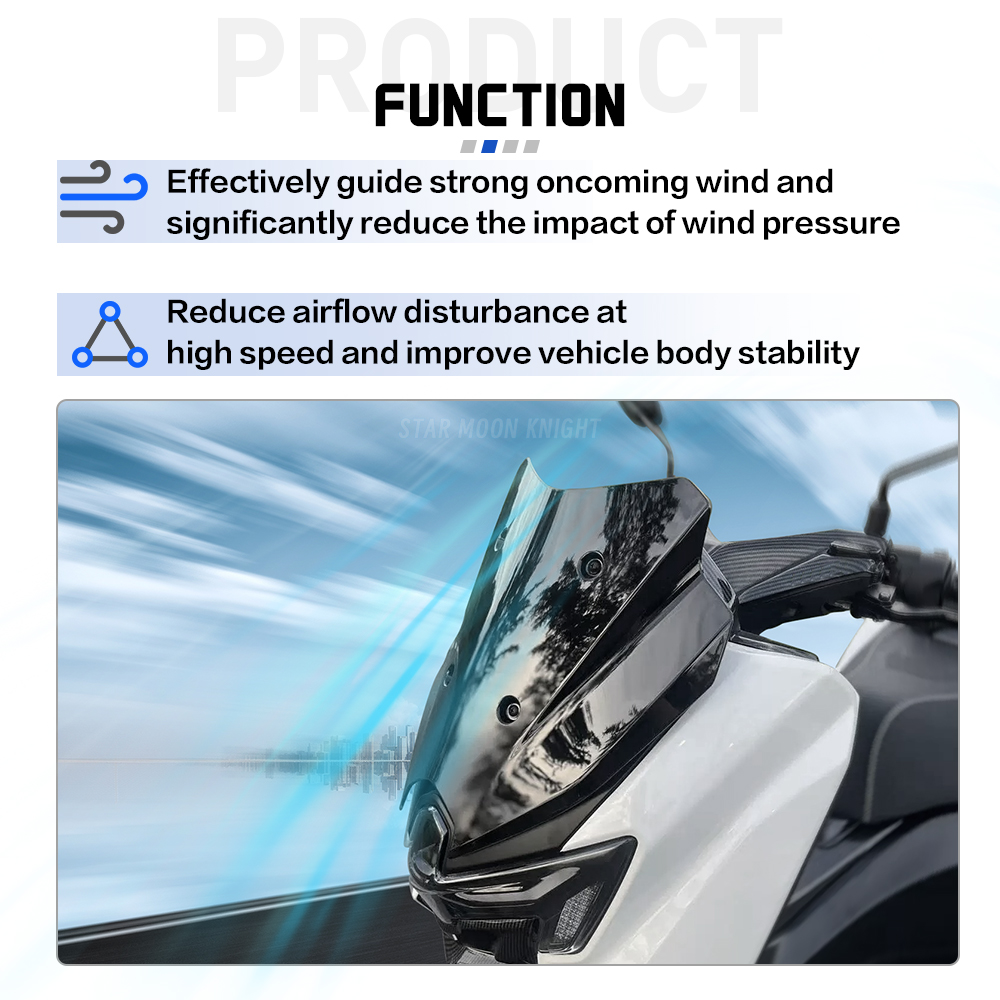 Новое лобовое стекло NMAX 125  – обзор и цена Nmax Tech Max Accessories
